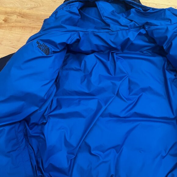The North Face Kids 550 Goose Down Moondoggy Full Zip Jacket Reversible Coat L - Picture 3 of 8